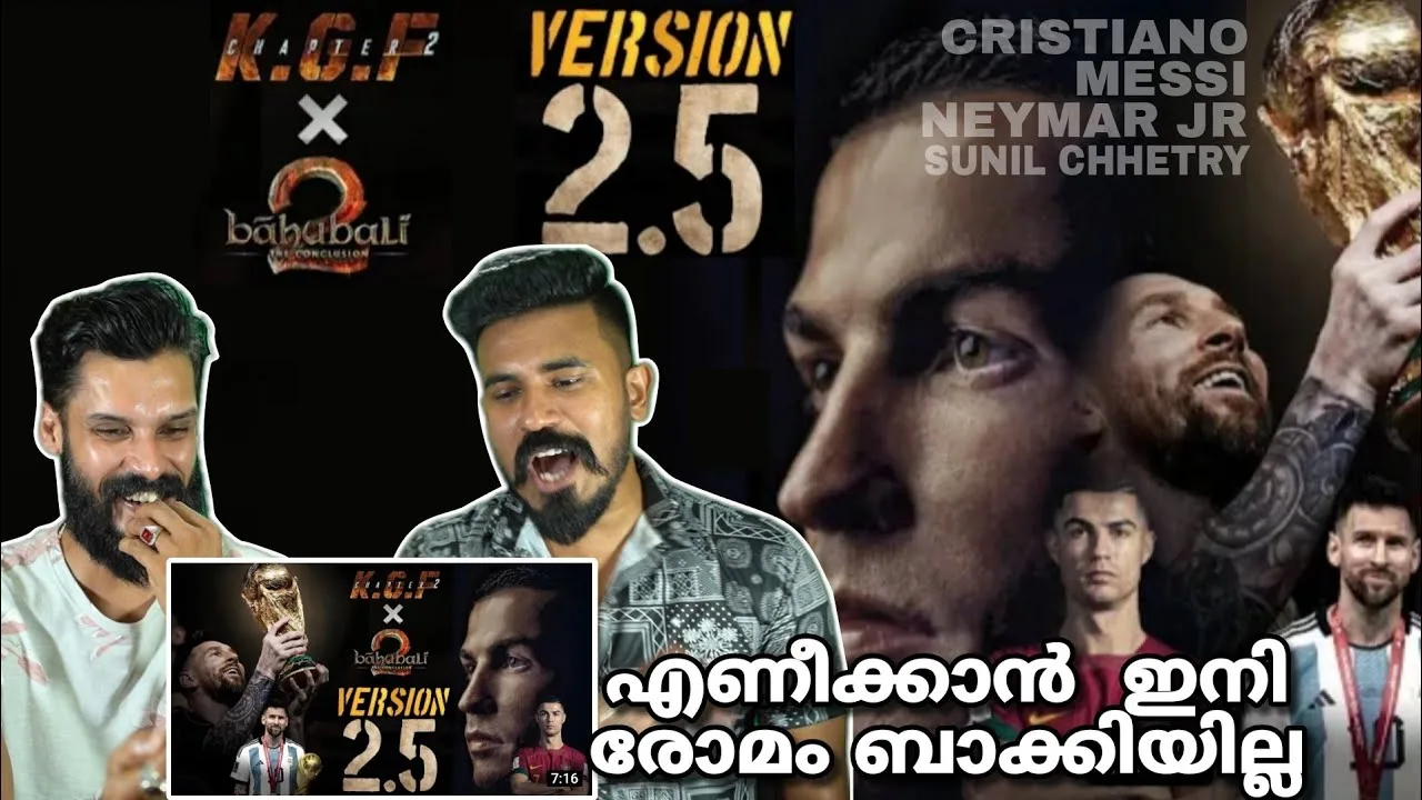 MESSI & Cr7 KGF Version 2.5 Reaction Malayalam Leo messi
