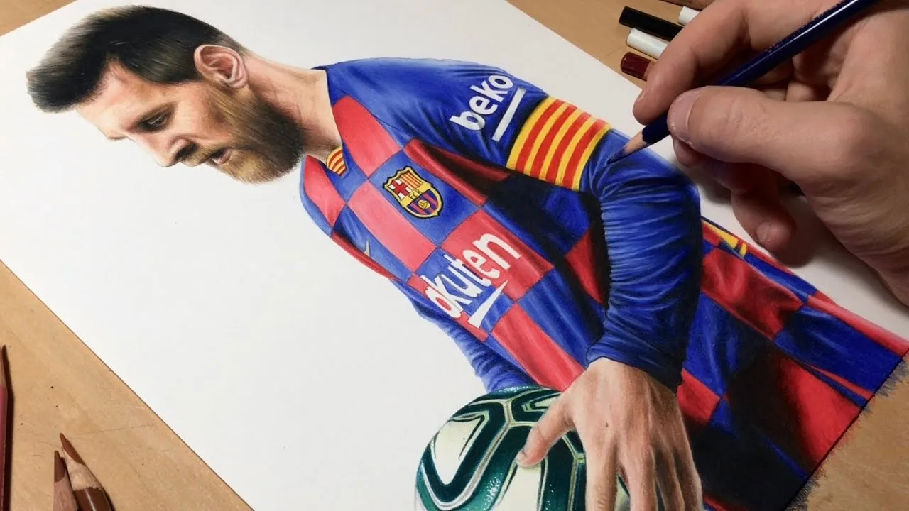 Drawing Leo Messi (2020)