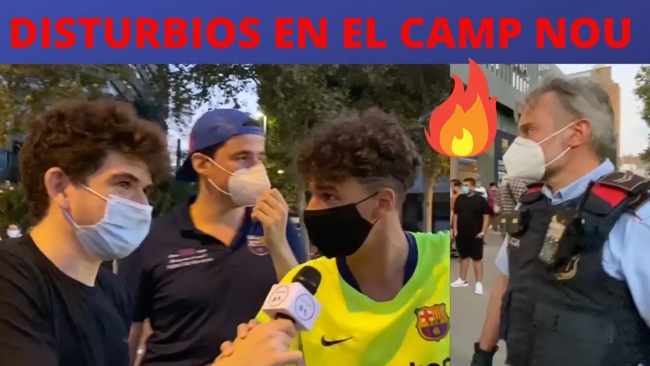 LIONEL MESSI SE VA DEL FC BARCELONA    DISTURBIOS EN EL