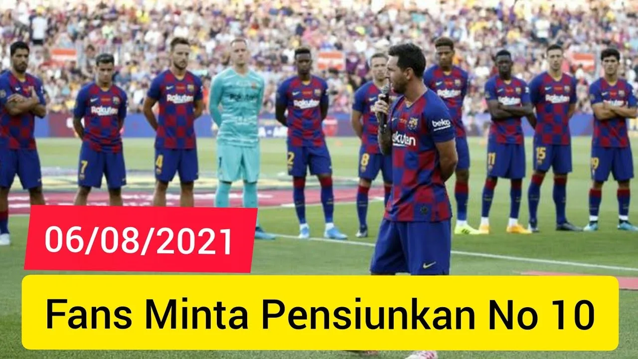 SedihBarcelona Diminta Pensiunkan Nomor 10 untuk Hormati