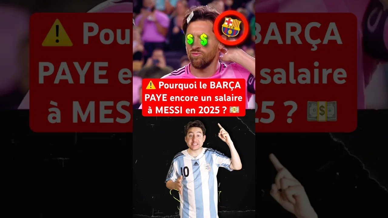 Il est PAYÉ sans JOUER 😱 #football #messi #goat #pulga #barca #fcbarcelona #intermiami #mbappe