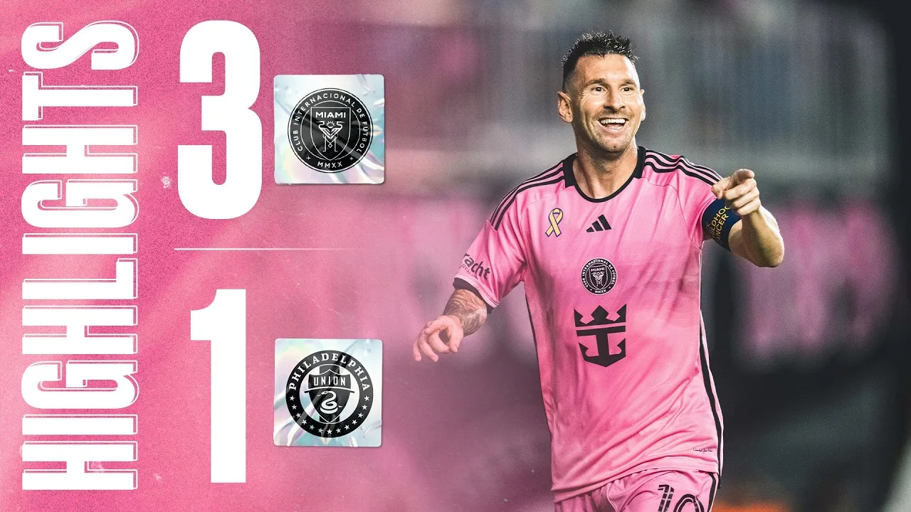 Messi est de retour en feu | FAITS SAILLANTS : Inter Miami 3-1 Union de Philadelphie | DEUX BUTS et UNE PASSAGE