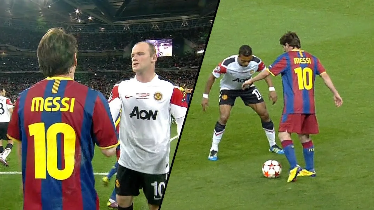 Lionel Messi Destroying Manchester United at Wembley (UCL