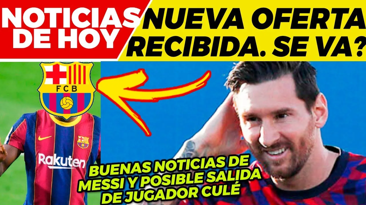 ASOMBROSA NOTICIA de LEO MESSI JUGADOR del BARÇA recibe