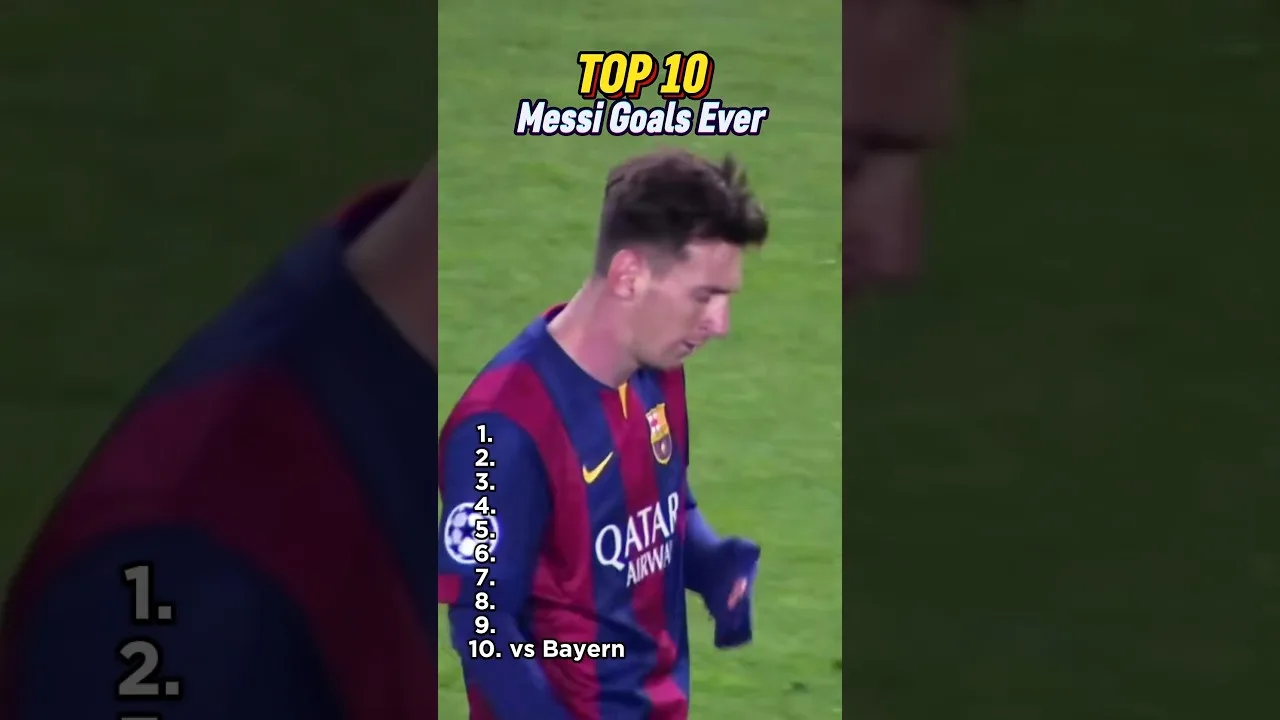 Lionel Messi Top 10 des buts de tous les temps 🔥