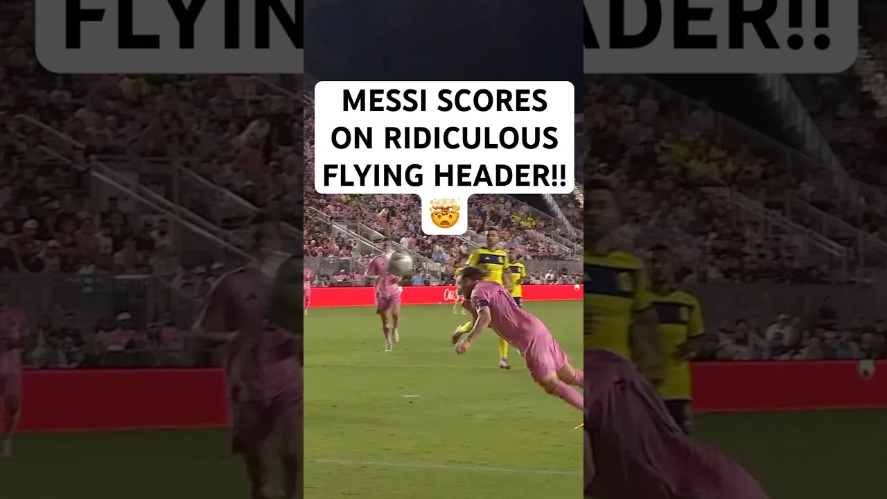Messi PLAYOFF MAGIC 🪄 DIVING HEADER!!
