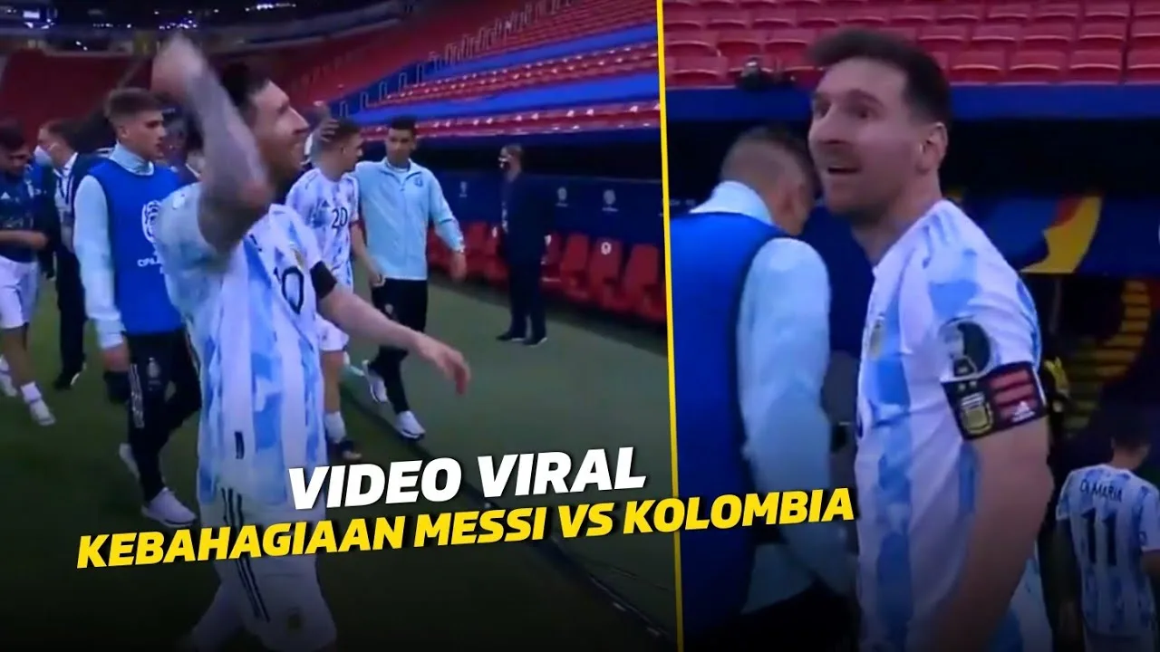 SENYUM GURIH MESSILihat Kebahagiaan Lionel Messi Saat
