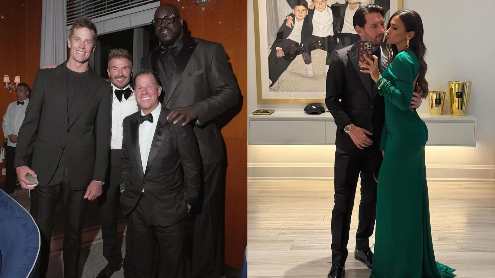 Lionel Messi & Wife Antonela Roccuzzo Dress to the Nines for David Beckham’s Savish Early 50th Birthday Party en tant que NFL & NBA ICONS Tom Brady & Shaquille O’Neal Rejoignez une foule d’autres superstars Inter Miami pour célébrer avec le copropriétaire du MLS Club