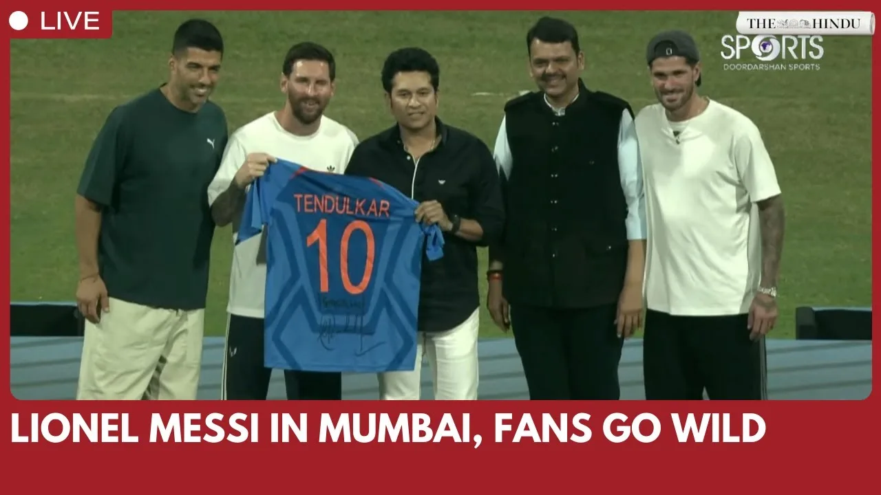 Messi en direct : Messi | Lionel Messi | Tournée GOAT en Inde | Lionel Messi à Bombay | GOAT Inde Tour Mumbai