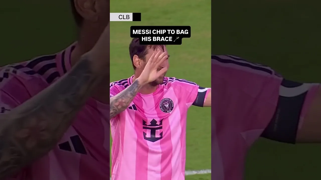 Leo Messi a une attelle en première mi-temps ✌️🔥 #Intermiami #soccer #goal #messi