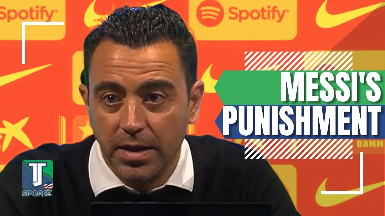Xavi is QUESTIONED about Lionel Messi being SUSPENDED from