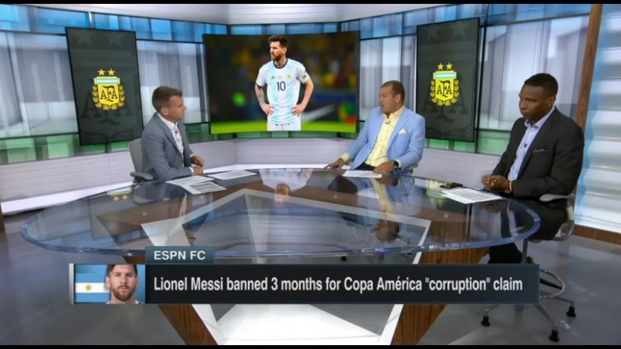 "SHOCKED" Lionel Messi banned 3 months for Copa