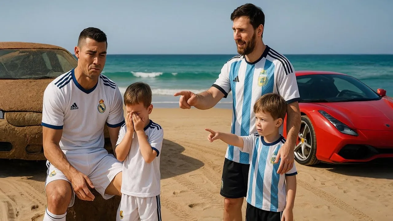 Quelque chose s’est passé entre Ronaldo et Messi sur la plage et cela a surpris tout le monde #cr7