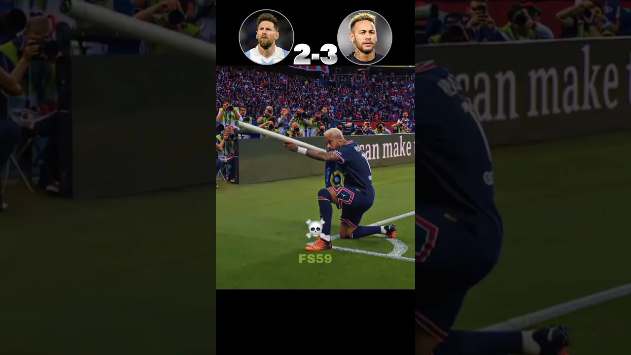 Leo Messi Jr vs Neymar Jr🔥☠️ #footballshorts #football #shorts