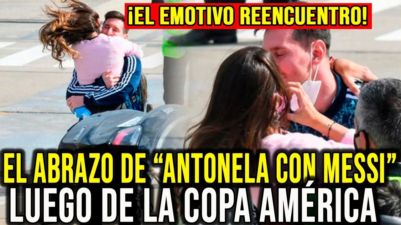 EL REENCUENTRO DE LIONEL MESSI Y ANTONELA ROCUZZO ¡UN ABRAZO