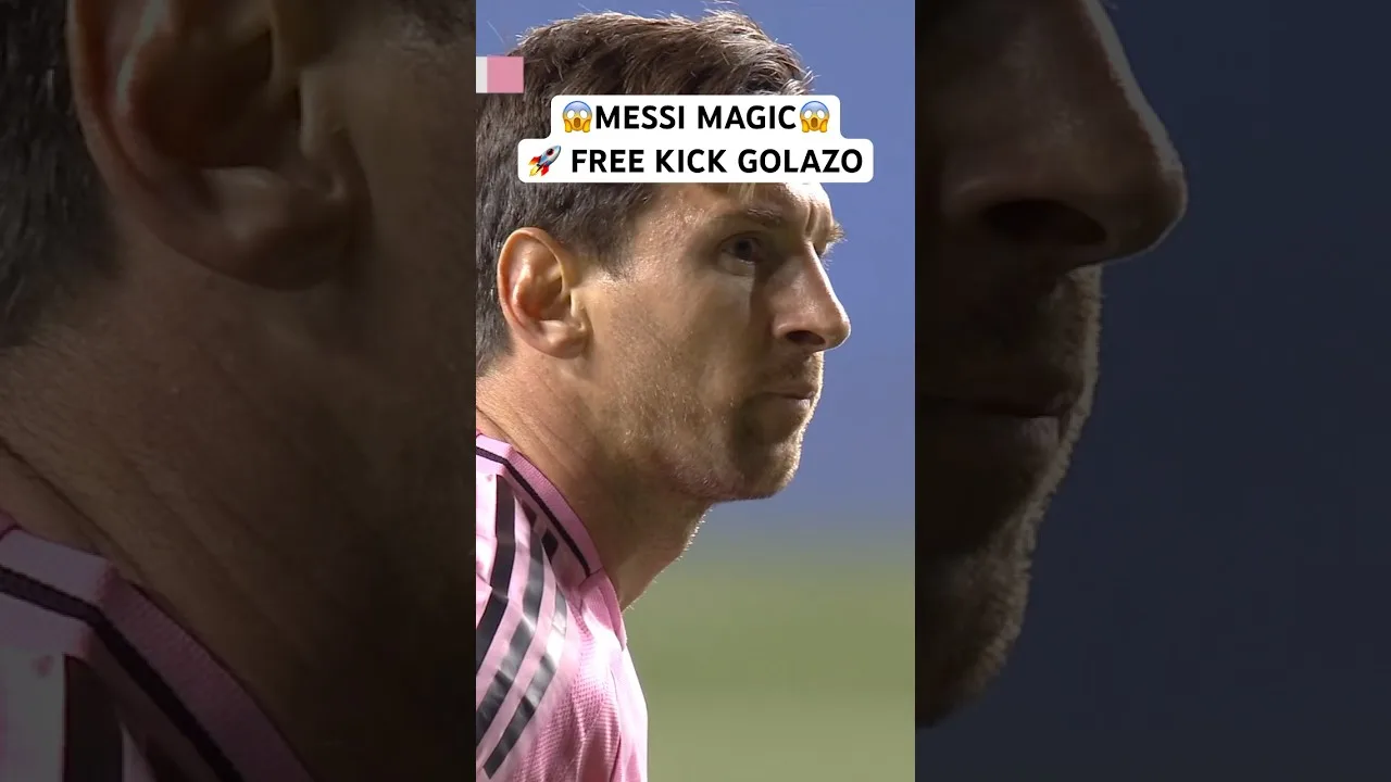 Leo Messi est spectaculaire !! Beau coup franc golazo! 😍