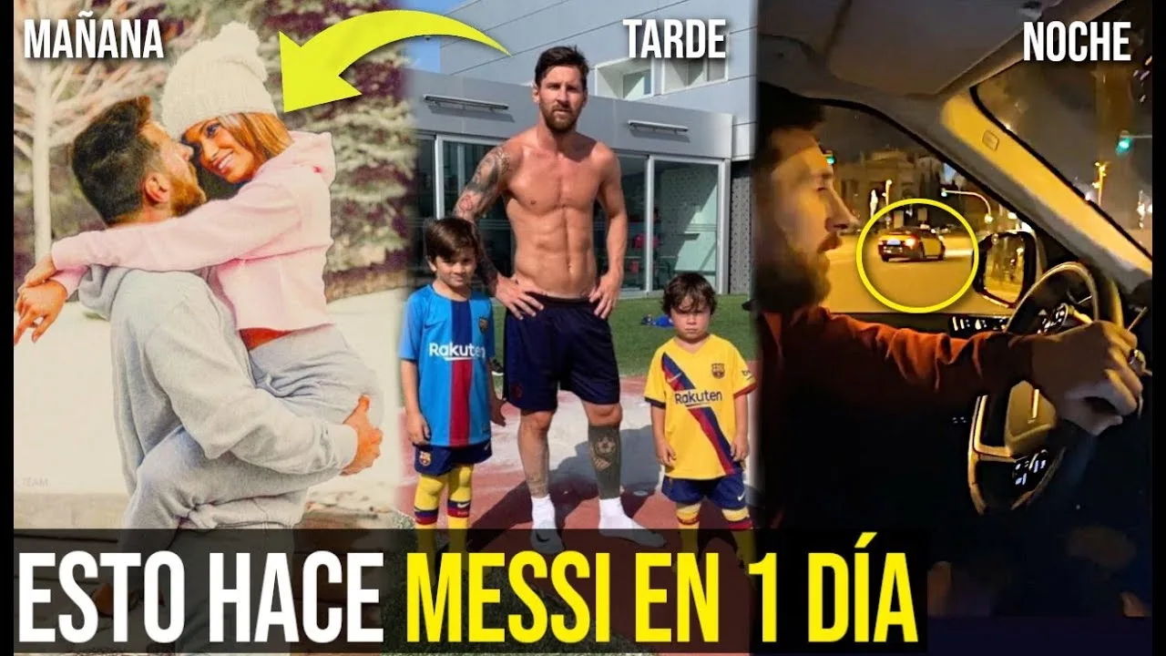 ESTO HACE LEO MESSI EN 1 DÍA, SU VIDA POR LA MAÑANA, TARDE Y
