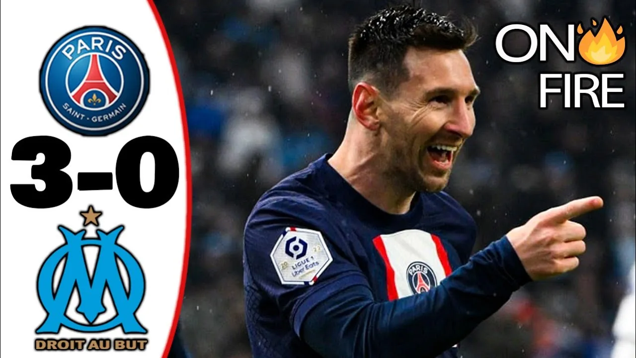 Lionel Messi Stunning Assist | PSG vs Marseille 3-0 ( All