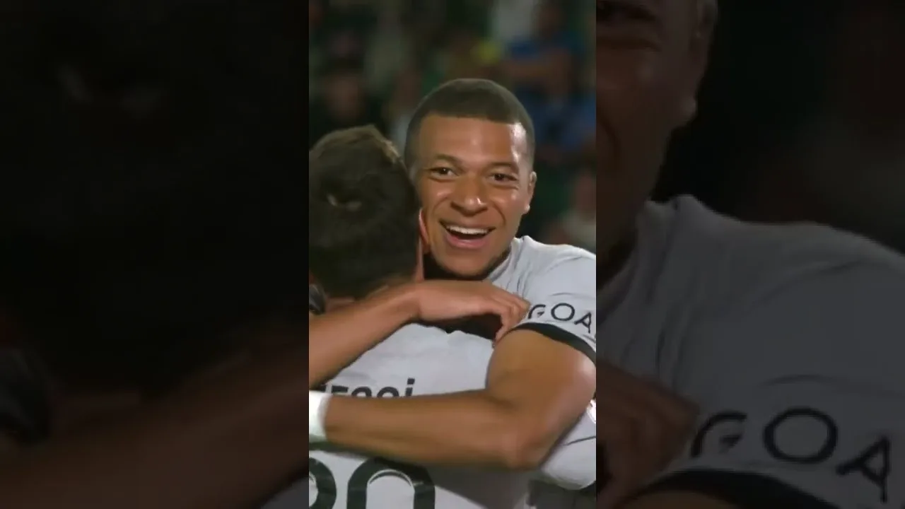 Leo Messi assist for Mbappe #shorts