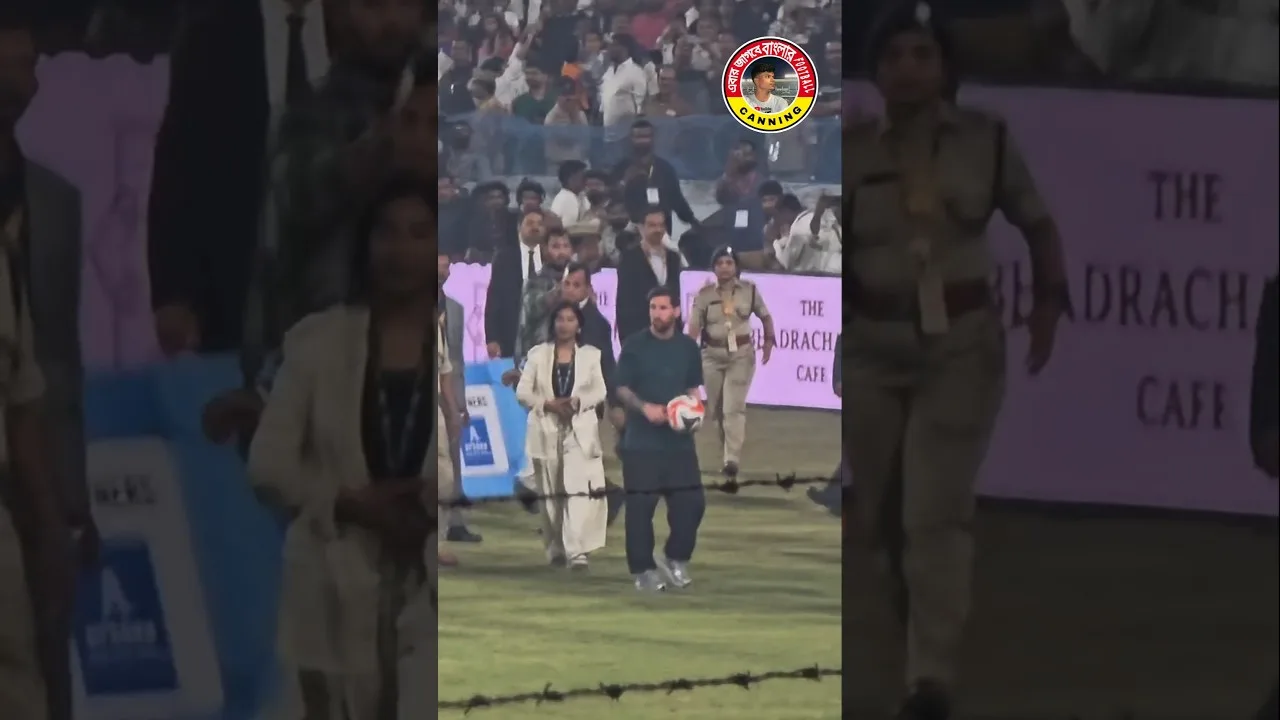 Leo Messi in Hyderabad ⚽️🇮🇳🇦🇷🏟GOAT Tour in India 🐐🔥— ফুটবলপ্রেমীদের স্বপ্নের মুহূর্ত #leomessi