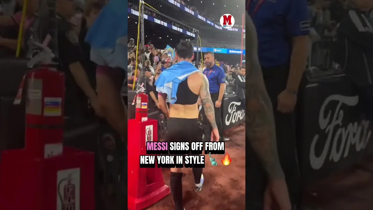 2 goals, 1 assist 🔥 Messi lights up New York before heading out 🗽 #Messi #InterMiami #mls