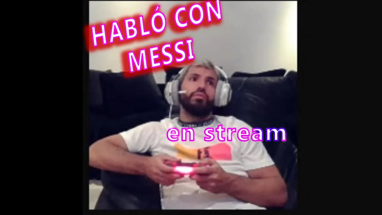KUN AGÜERO habla con LEO MESSI en DIRECTO STREAM + LA