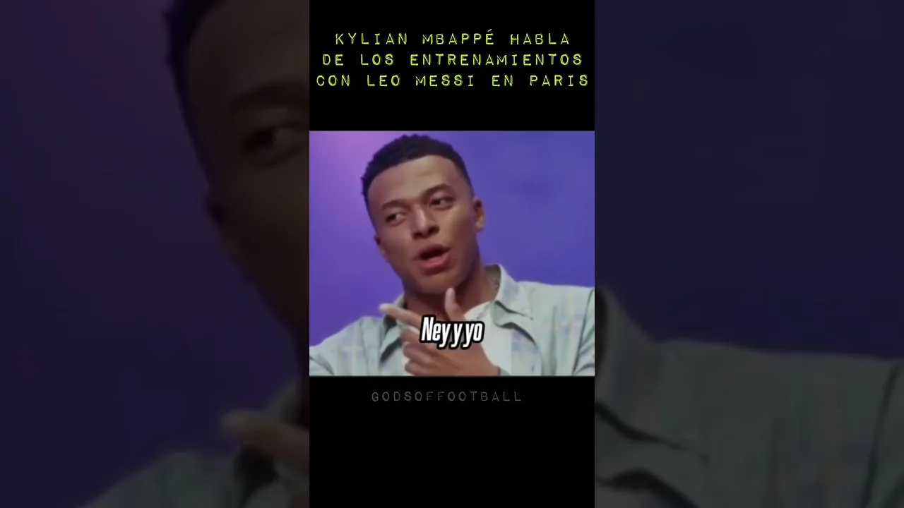 Kylian Mbappé habla de los entrenamientos con Leo Messi en Paris, Messi es un abuso
