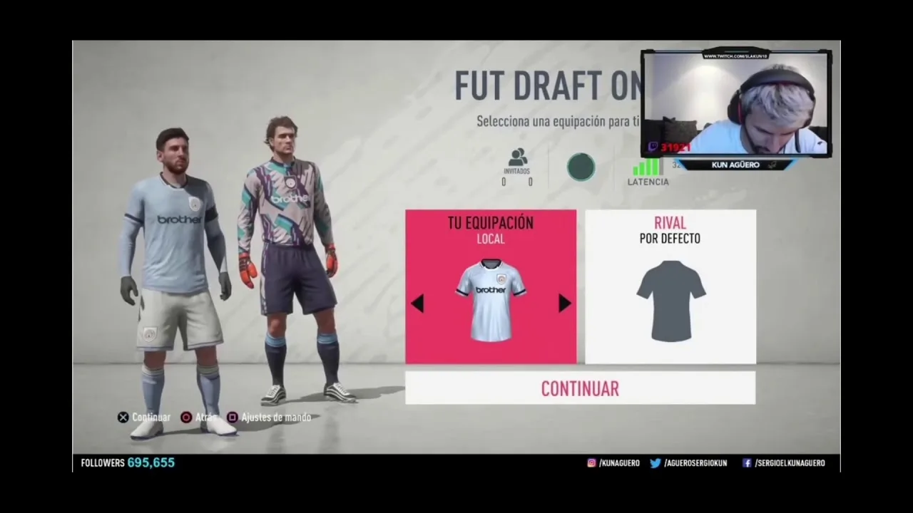 KUN AGÜERO HABLA CON LEO MESSI EN STREAM