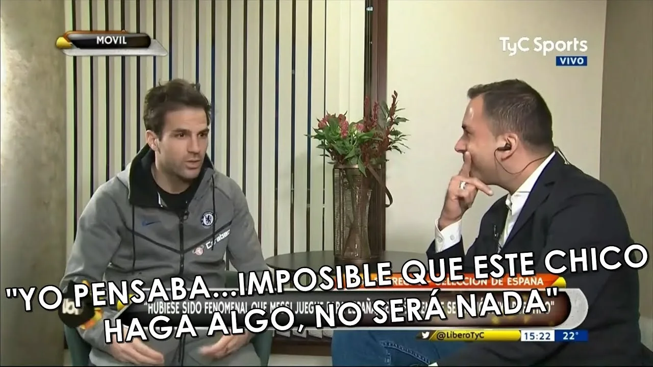 Fábregas cuenta cómo conoció a Lionel Messi