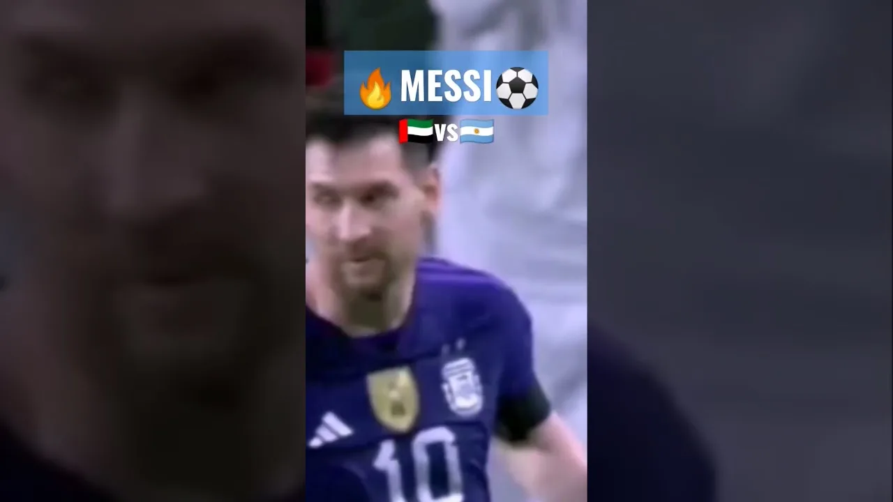 Leo Messi First Goal in Qatar vs UAE  #messi #leomessi