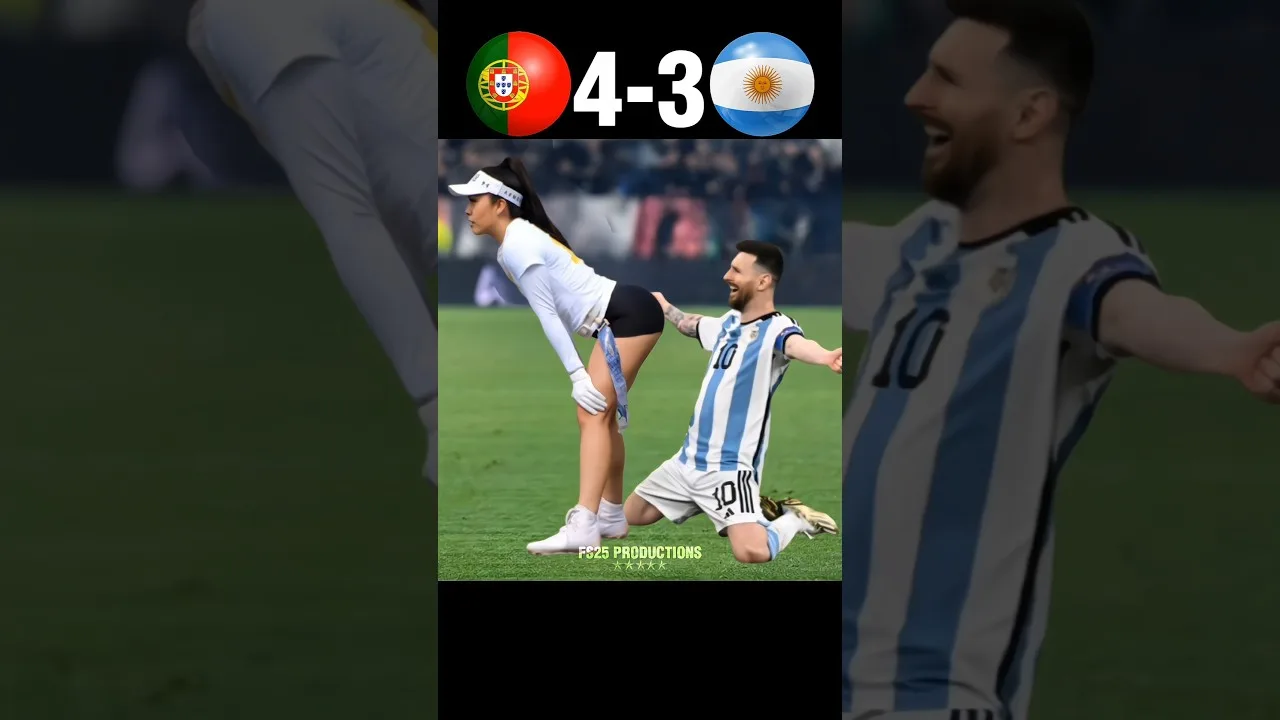 Ronaldo a montré à Messi qui est le patron Coupe du monde Portugal x Argentine 2026 Imaginaire #football #shorts