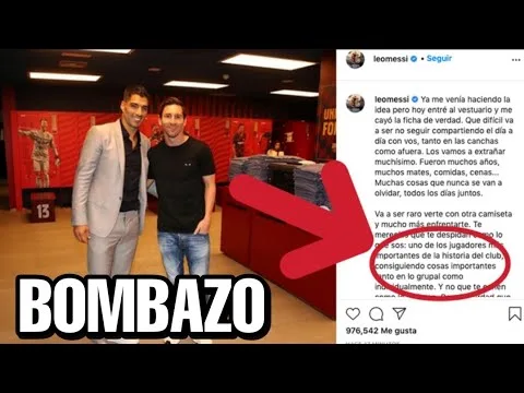DURISIMAS CRITICAS DE LEO MESSI A BARTOMEU EN INSTAGRAM POR