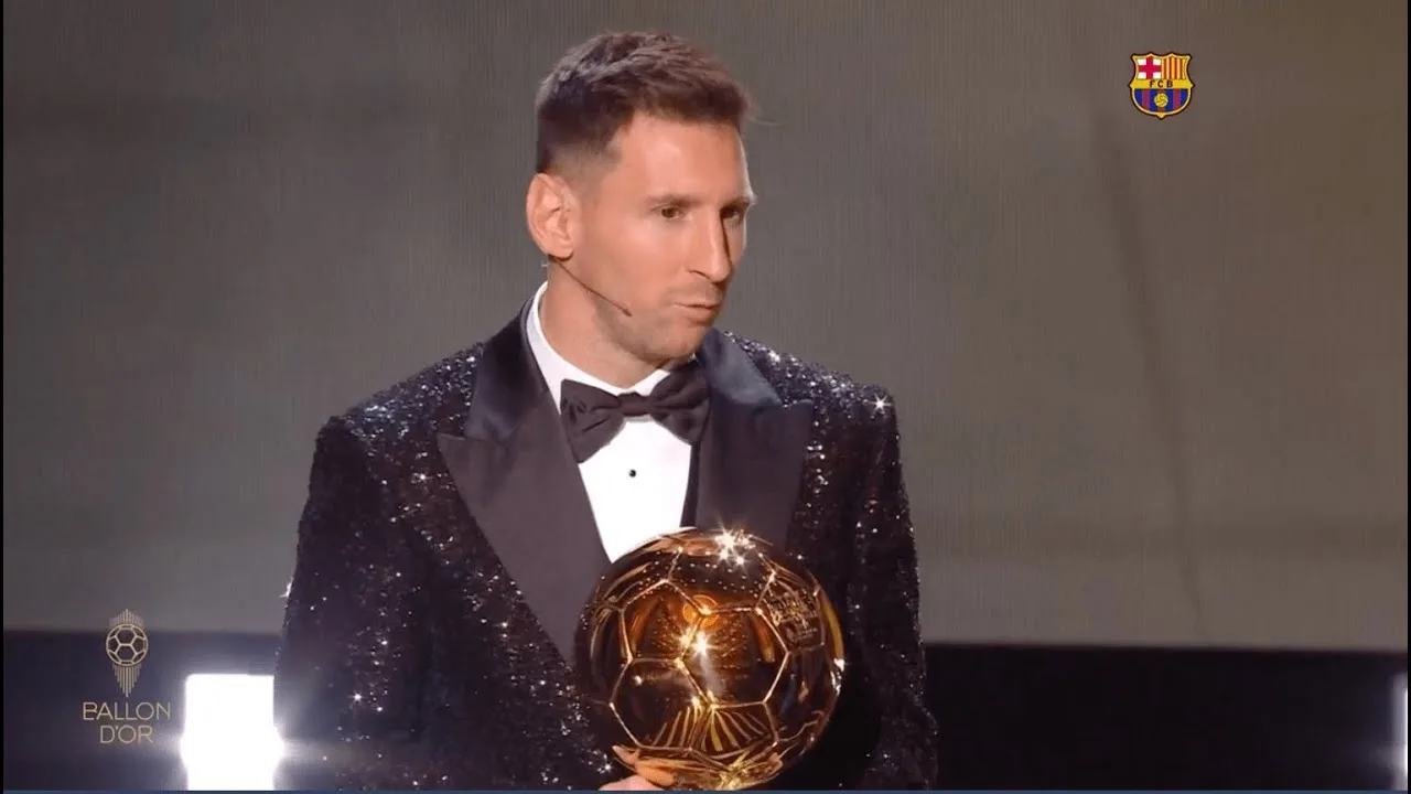 LEO MESSI WINS 7TH BALLON D'OR (BALLON D'OR 2021)