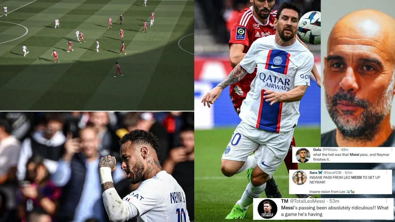 LIONEL MESSI BROKE ALL DEFENCE ONLY WITH 1 PASS! WORLD