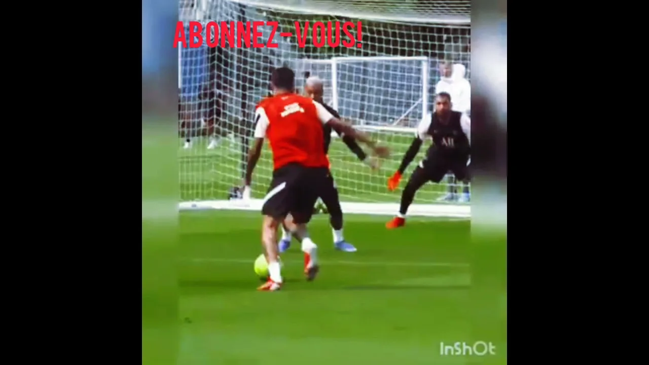 Leo Messi à l'entraînement d'aujourd'hui avec le