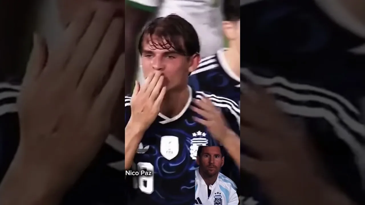 Nico Paz dedicated freekick goal to Leo Messi 🇦🇷🤍