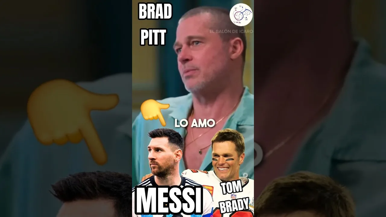 😍 MESSI VISTO POR BRAD PITT : »LO AMO » #intermiami #tombrady #argentina #fcbarcelona #mundialdeclubes