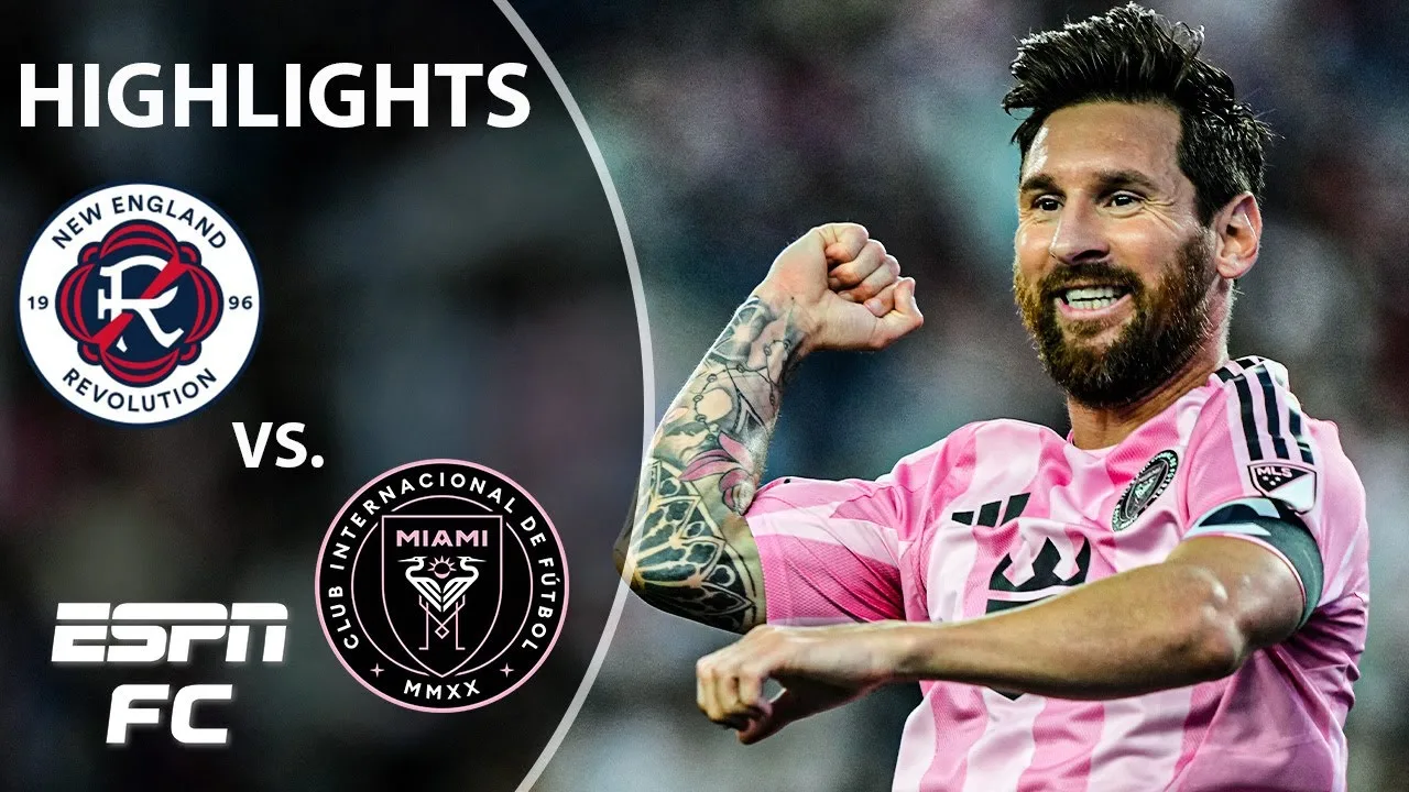 Messi’s 4th-Straight Brace 😱 Nouvelle-Angleterre Révolution contre Inter Miami | MLS FAITS MLS | ESPN FC