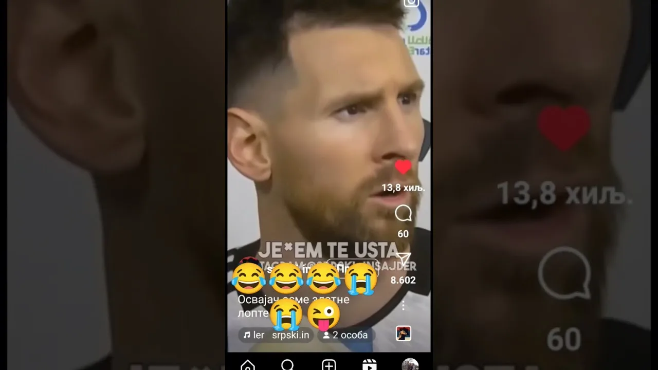 najaci video ikada Leo Messi vredja fanove😜😭😭😂😂