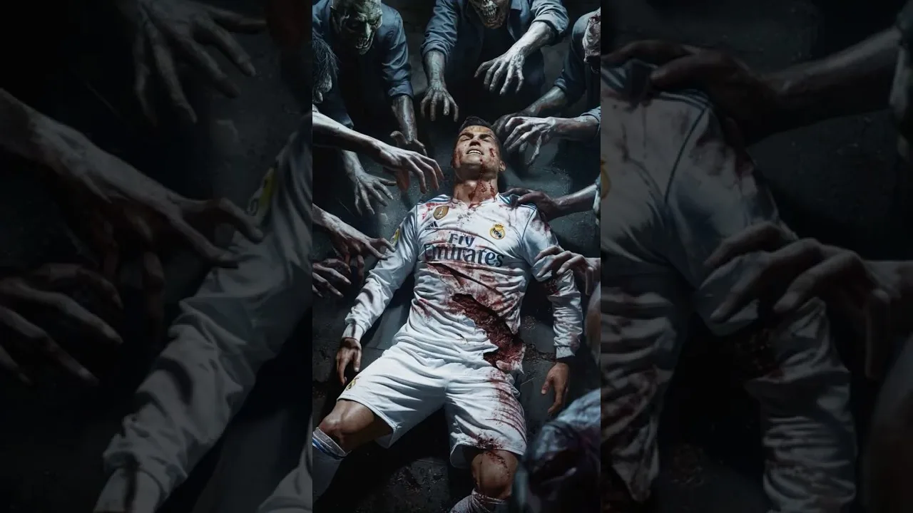 Zombies vs Ronaldo vs Messi (Neymar, Mbappe, Haaland) #ronaldo #messi #football #messivsronaldo