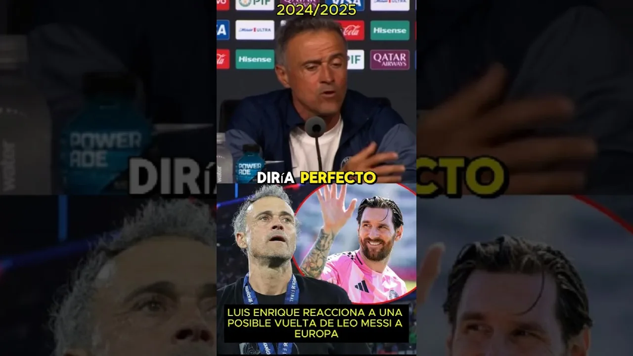 Luis Enrique réagit à un éventuel tournage de Leo Messi à l’Europe