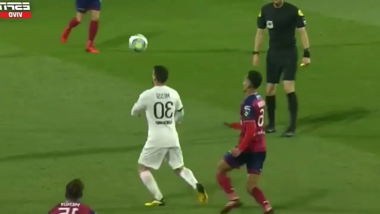 Lionel messi one goal three assists vs clermont