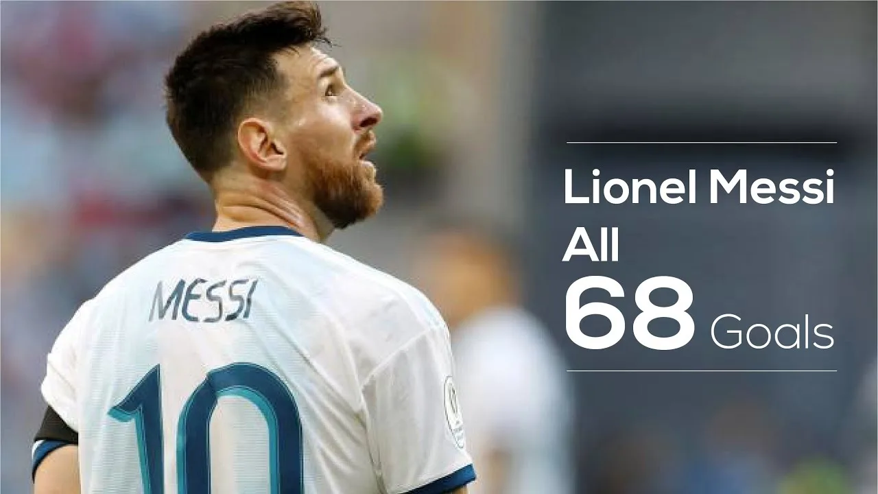جميع اهداف ميسي مع الارجنتين  68 هدف  Lionel Messi All 68