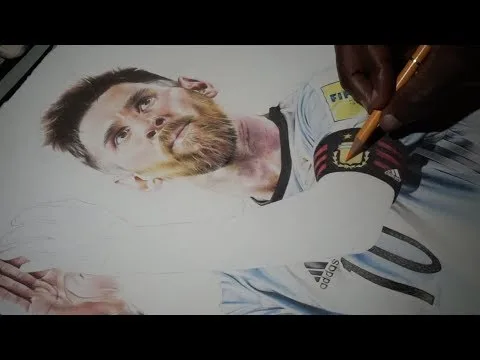 Portrait de Lionel Messi par Percymadraw
