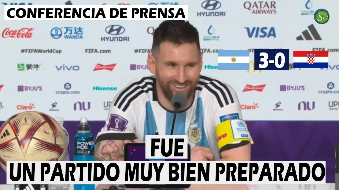 Lionel Messi a la final del mundial | Conferencia de prensa
