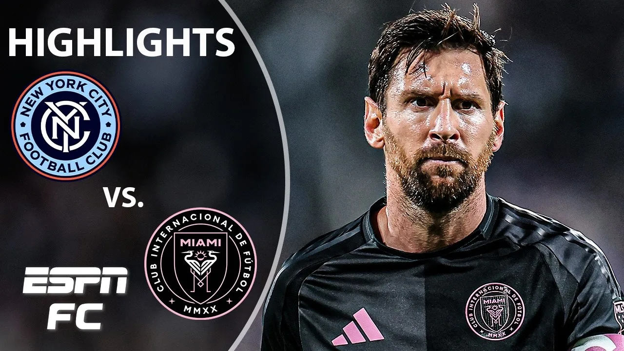 MESSI BRACE 🙌 New York City FC contre Inter Miami | Faits saillants du jeu complet | ESPN FC