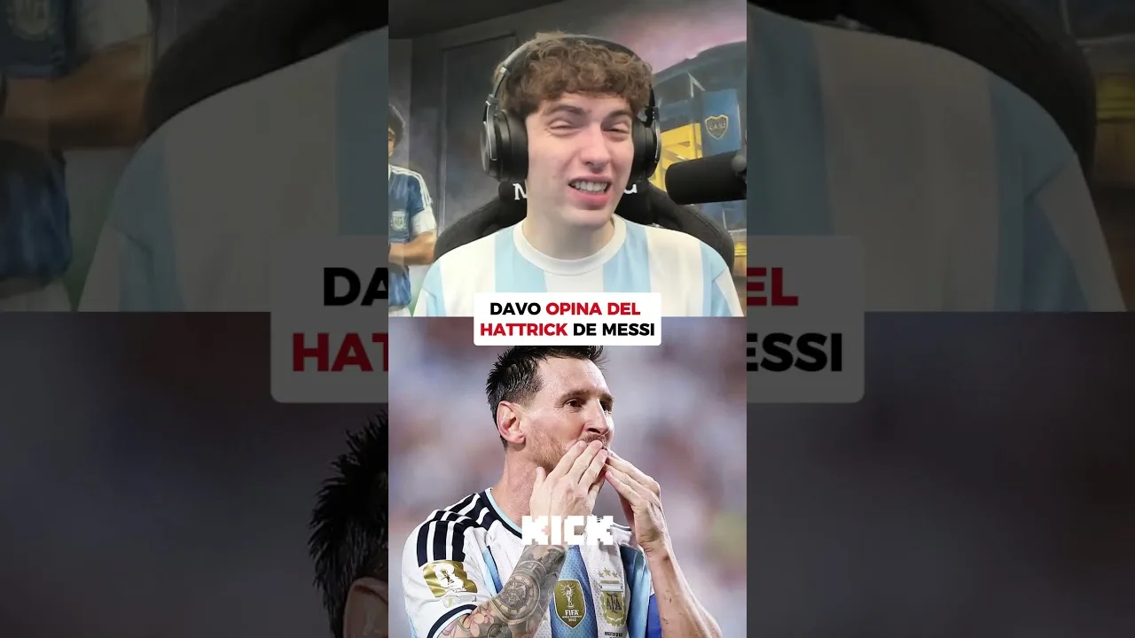 Davo opina del hattrick de Messi #davooxeneize #davo #lacobraaa #lacobra #messi #leomessi