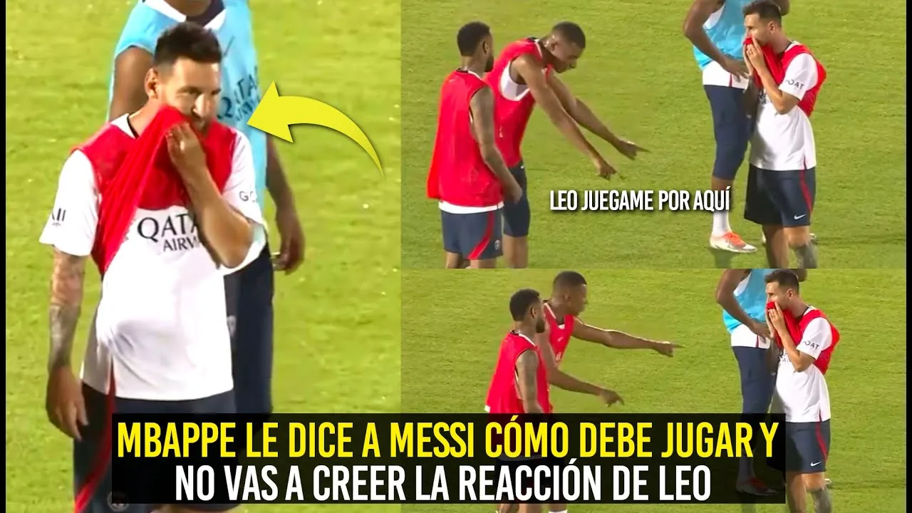 MBAPPE LE ORDENA A MESSI CÓMO DEBE JUGAR PARA ÉL Y LEO ASÍ