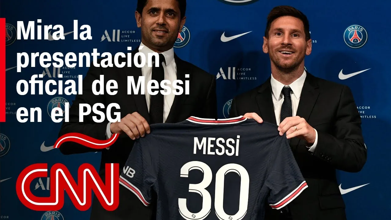 Así fue la presentación de Lionel Messi con el PSG