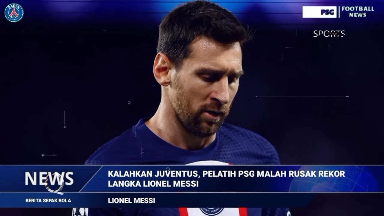 Messi Murka  Pelatih Galtier Rusak Rekor Messi Yang Di Buat